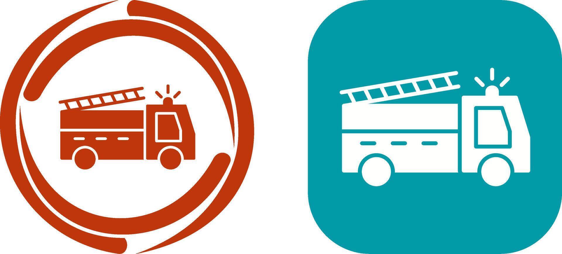 Unique Fire Truck Icon Design vector