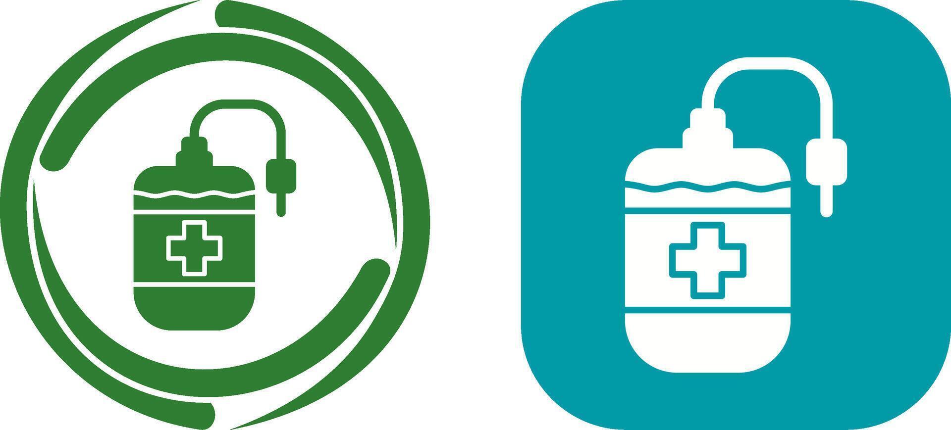 Blood Bag Icon Design vector