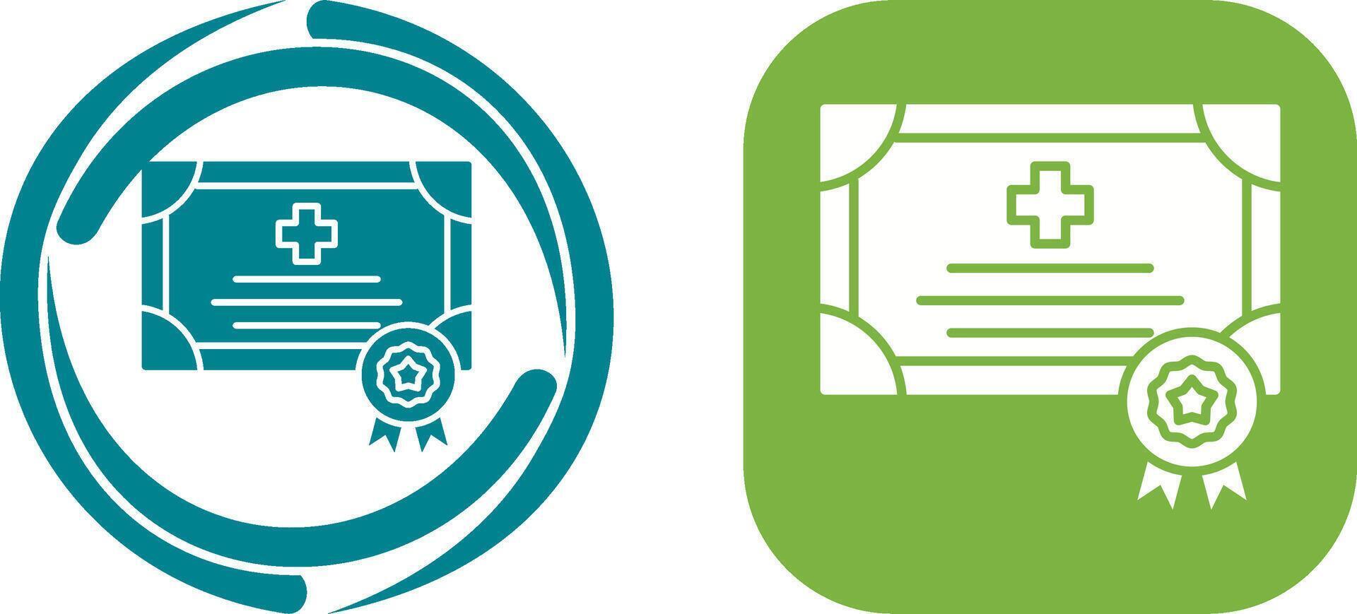 Certificate Icon Design vector