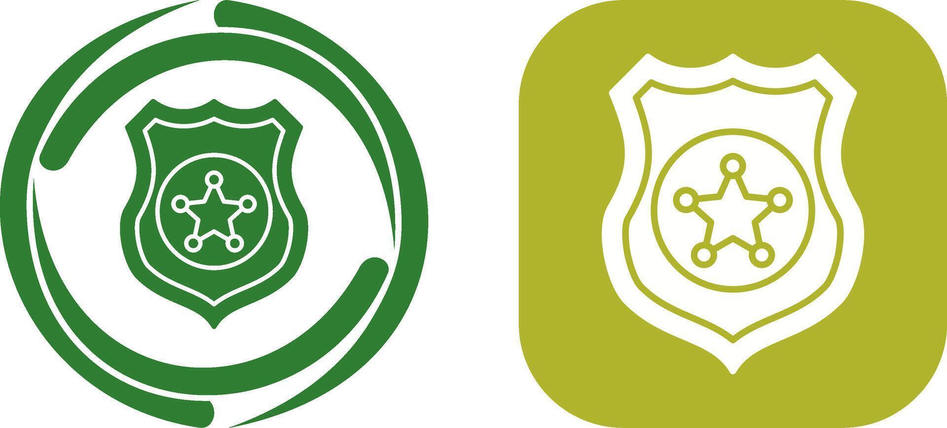 Police shield Icon Design vector
