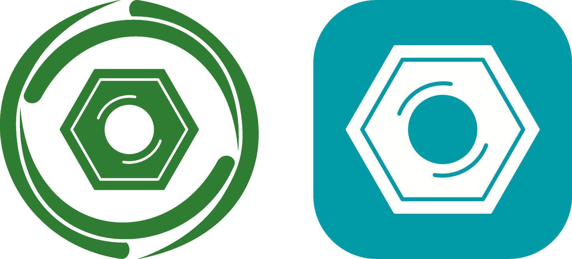 Nut Icon Design vector