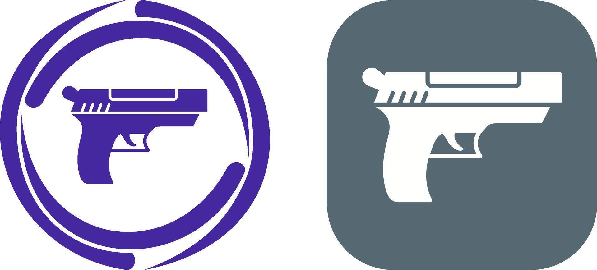 diseño de icono de pistola vector