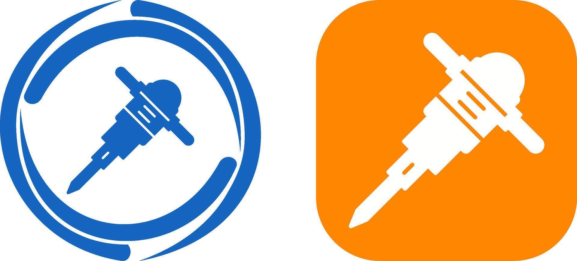 Drilling Machine Icon Design vector