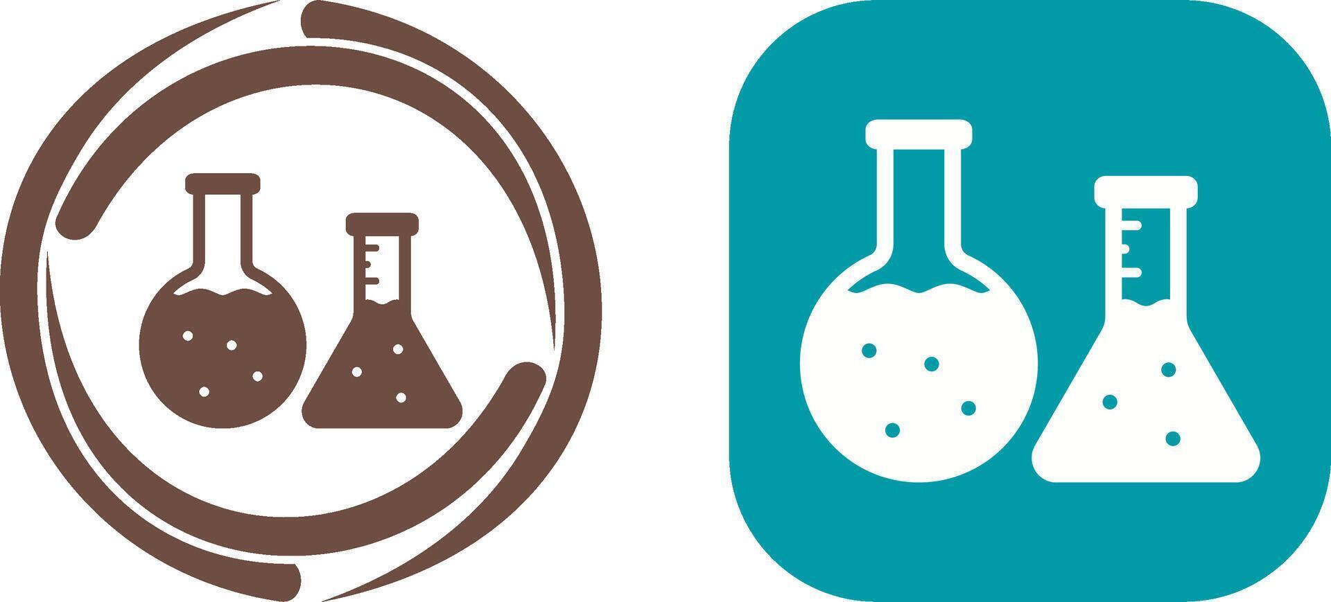 Flask Icon Design vector