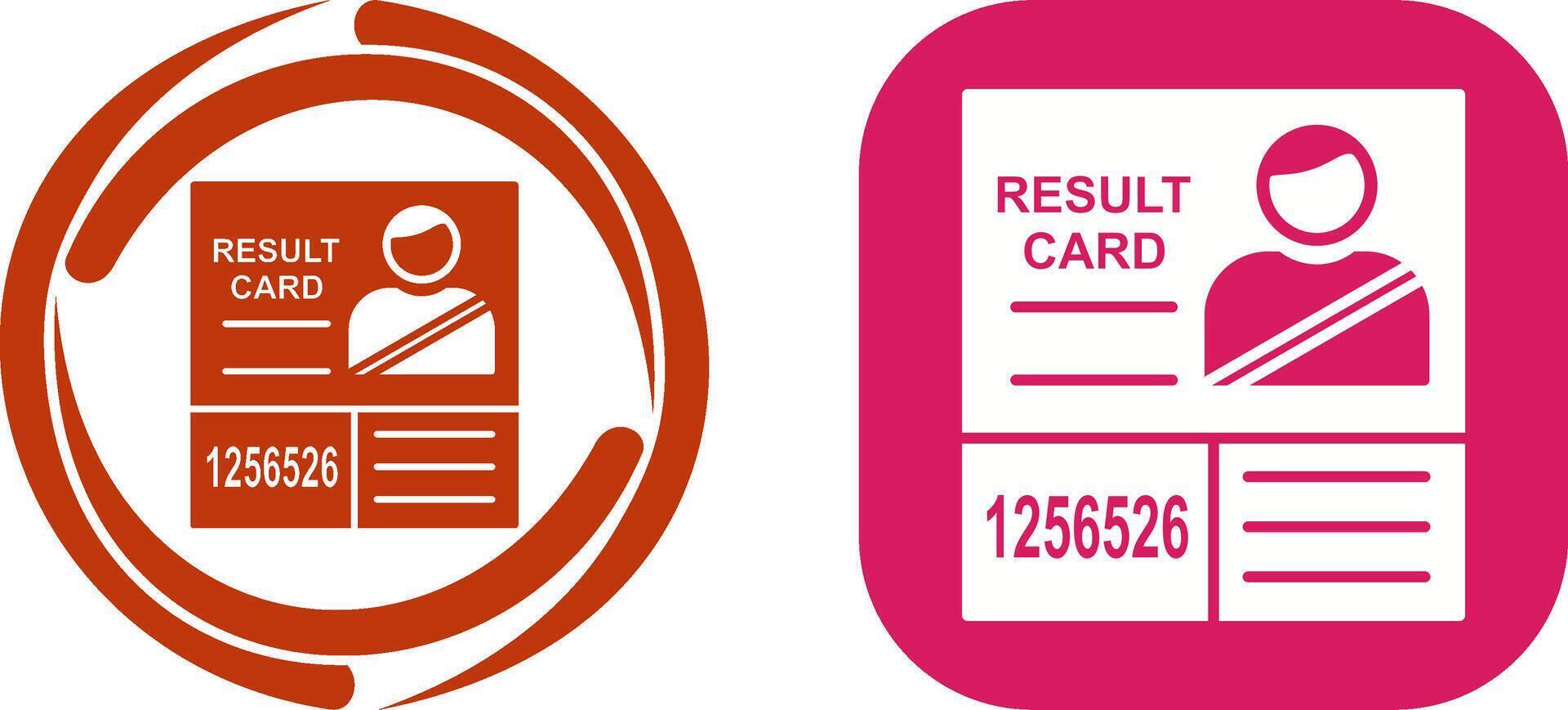 Candidate Results Icon Design vector
