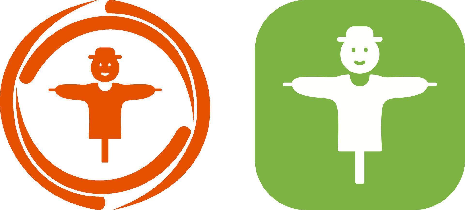 Scare Crow Icon Design vector