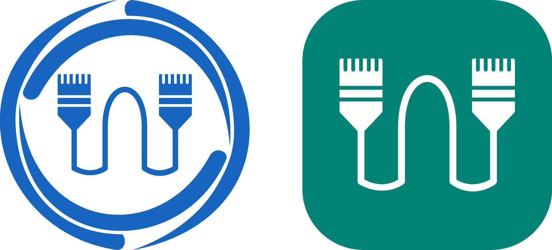 Internet Cable Icon Design vector