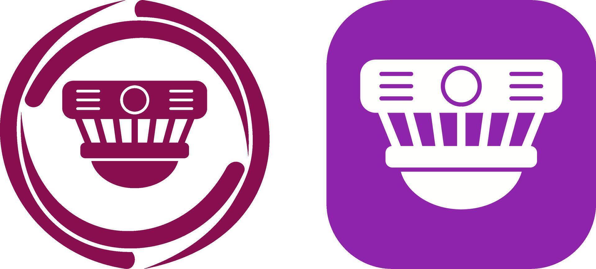 Smoke Detector Icon Design vector