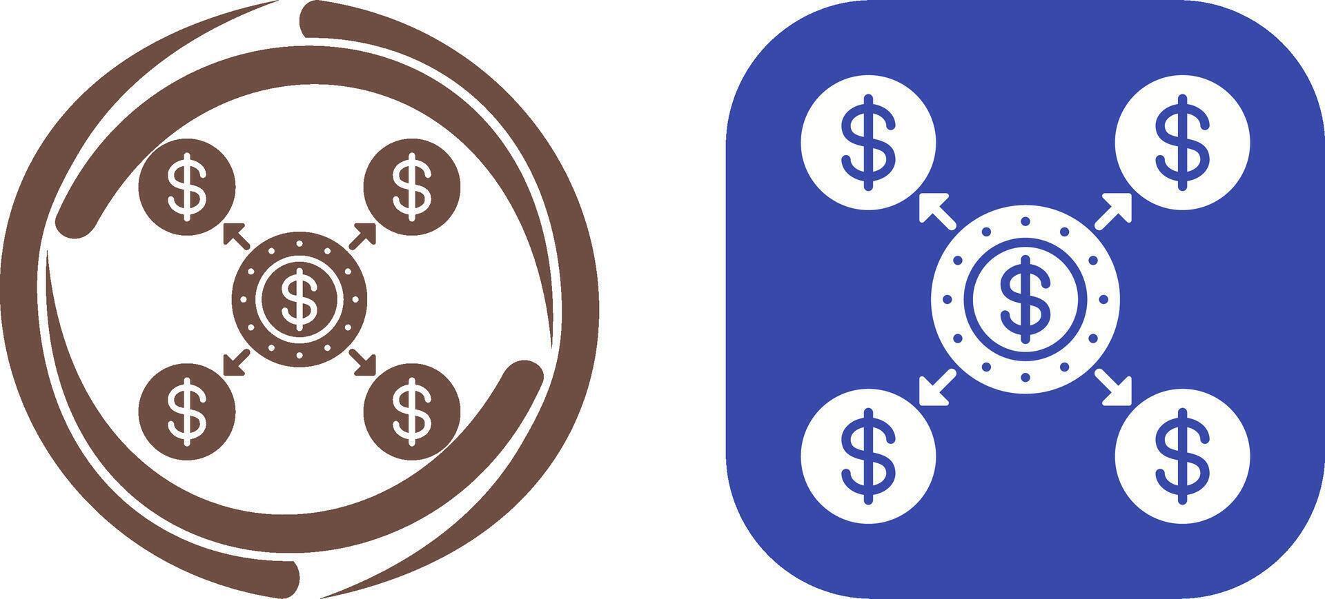 Distribution Icon Design vector