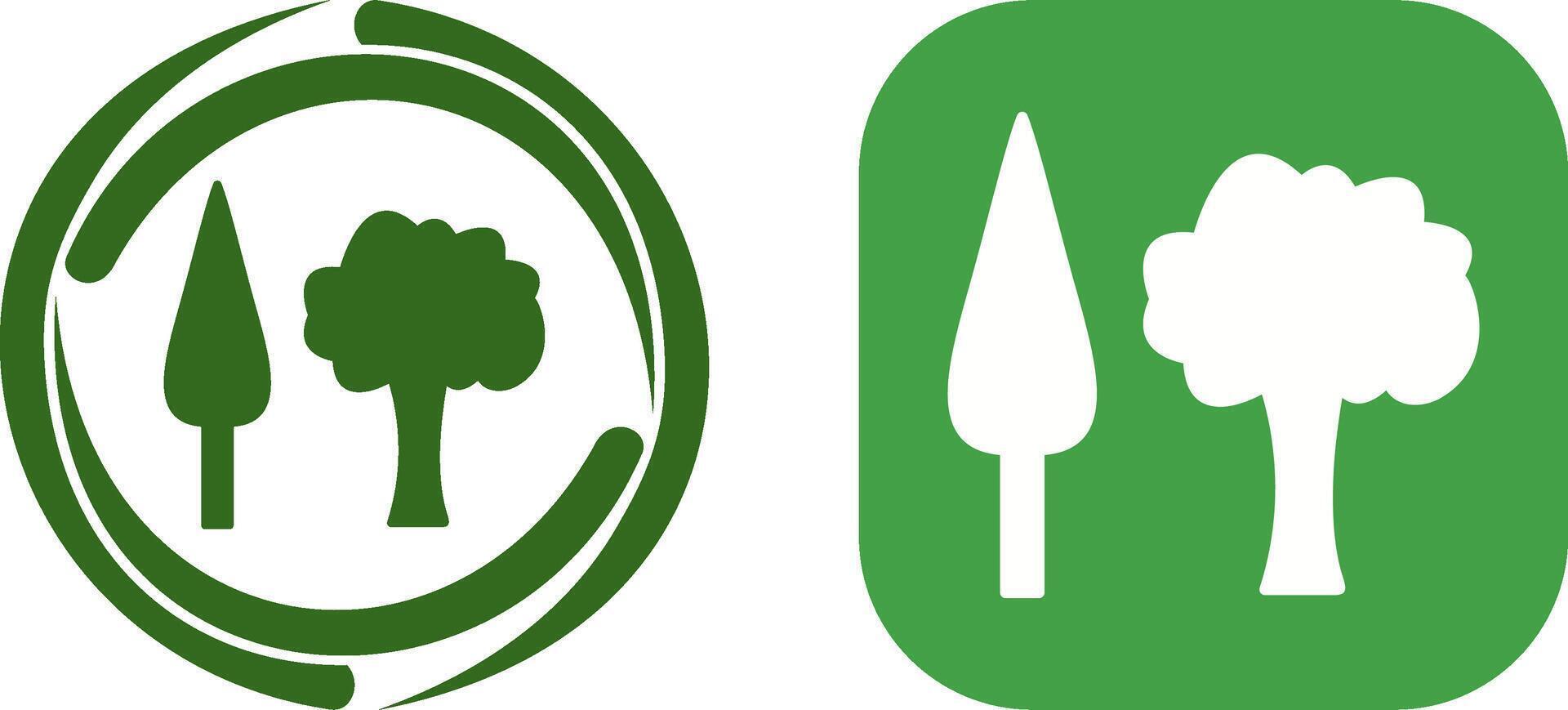 Trees Icon Design vector
