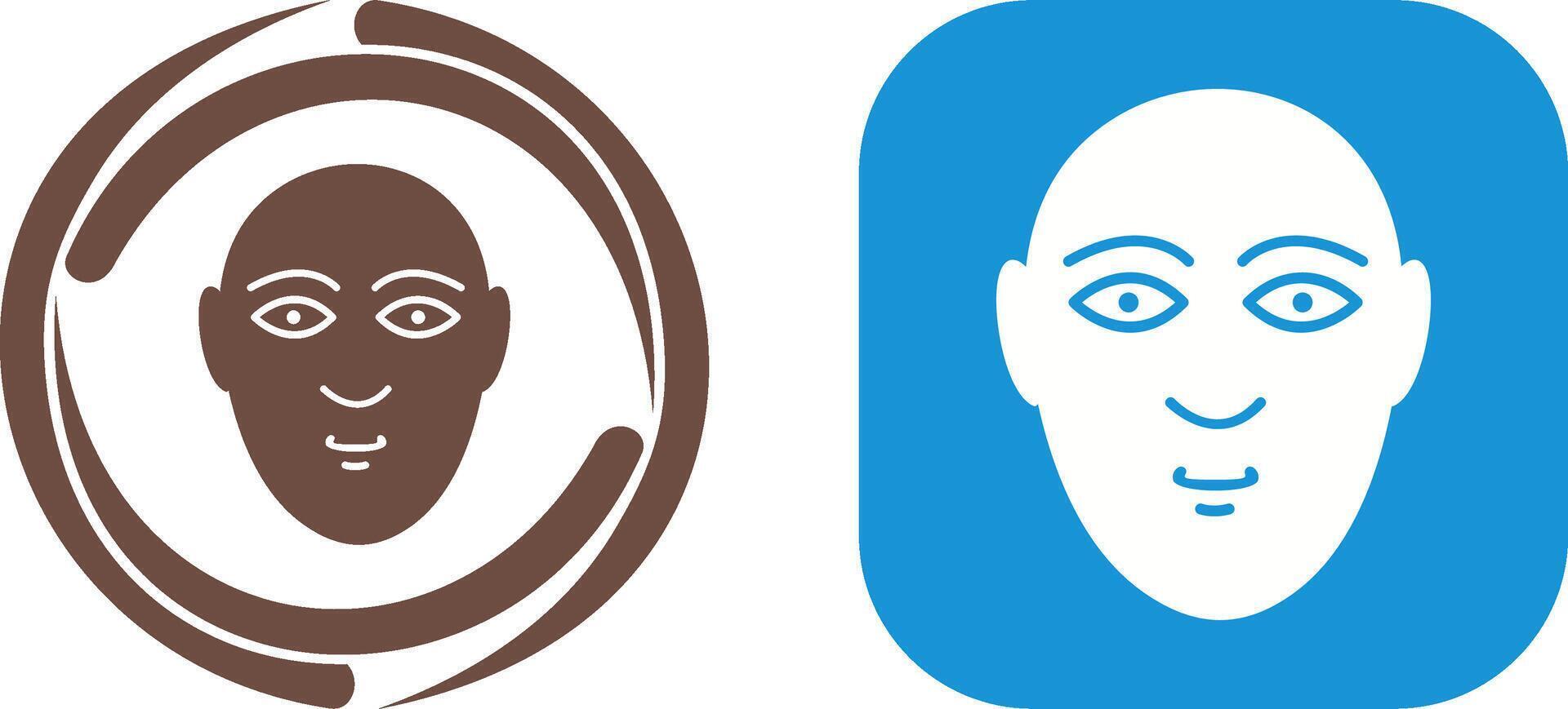 Human Face Icon Design vector