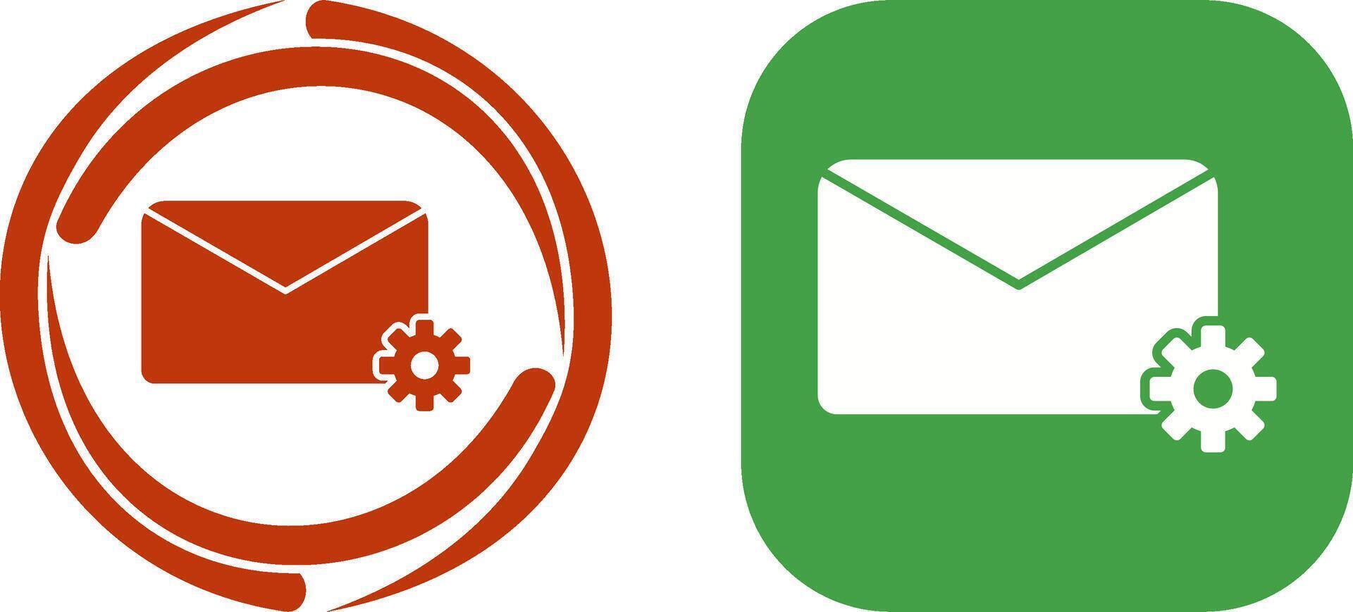 Message Settings Icon Design vector