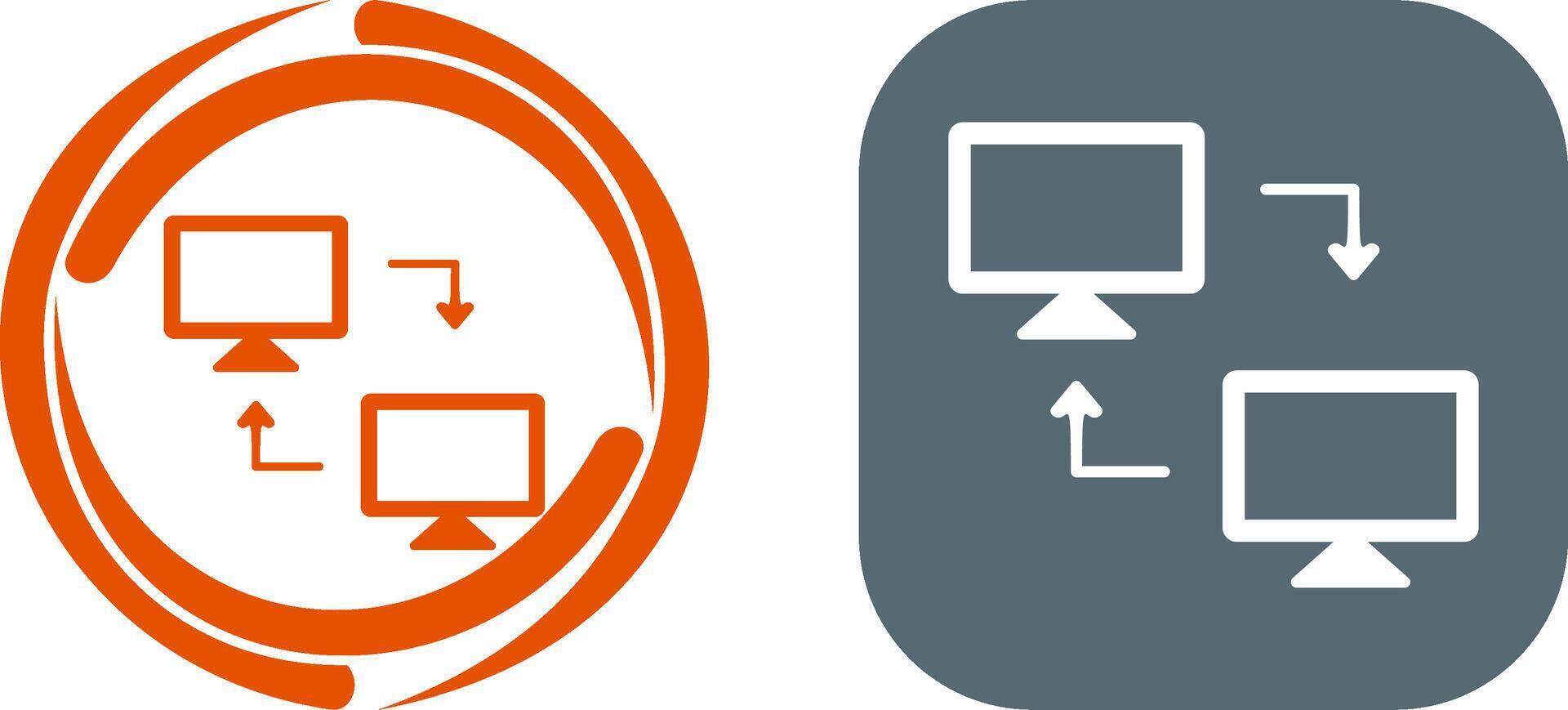 Sharing Systems Icon Design vector