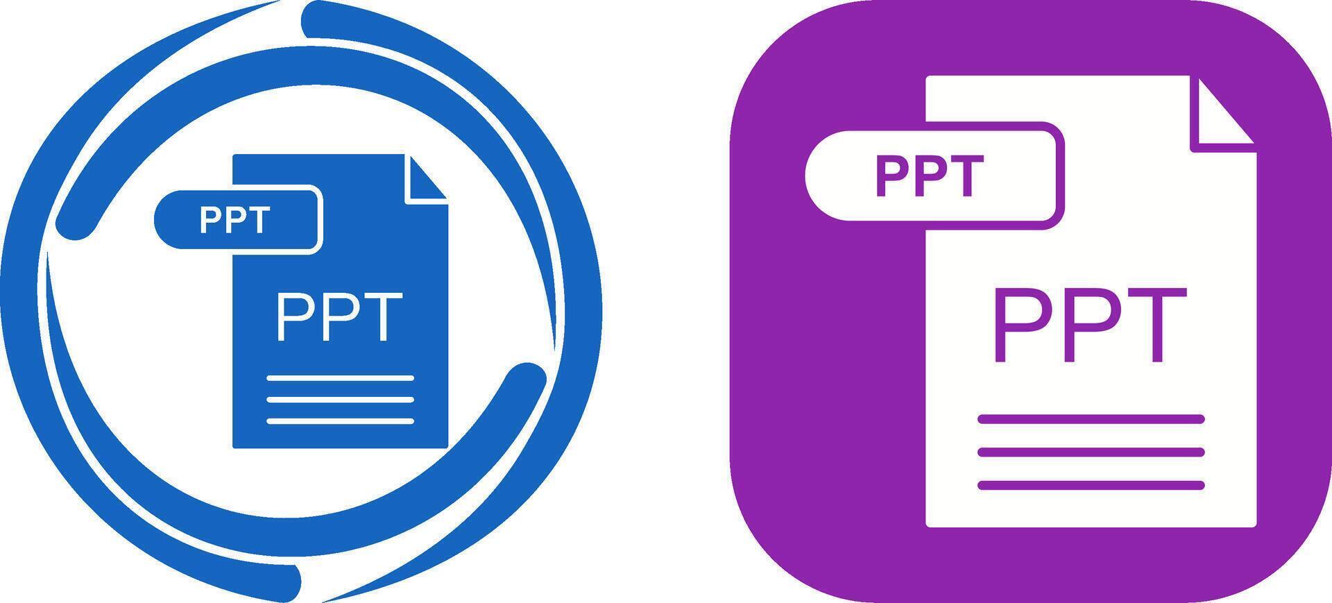 PPT Icon Design vector