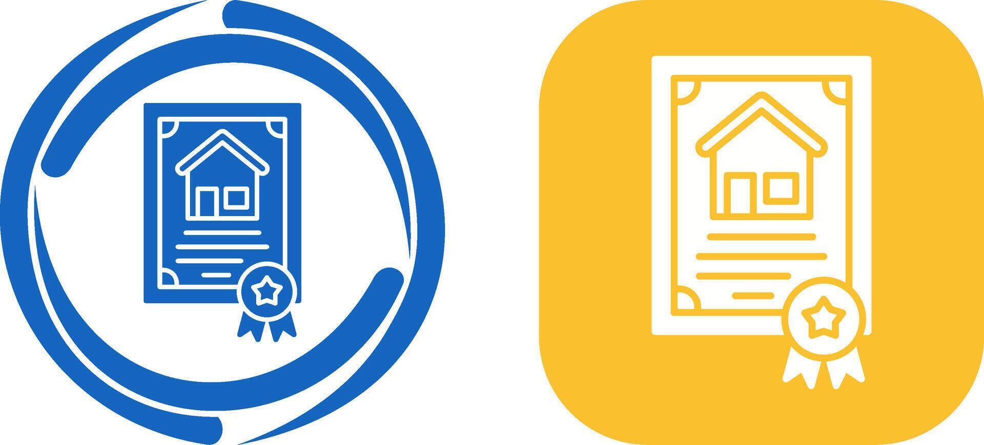 Certificate Icon Design vector