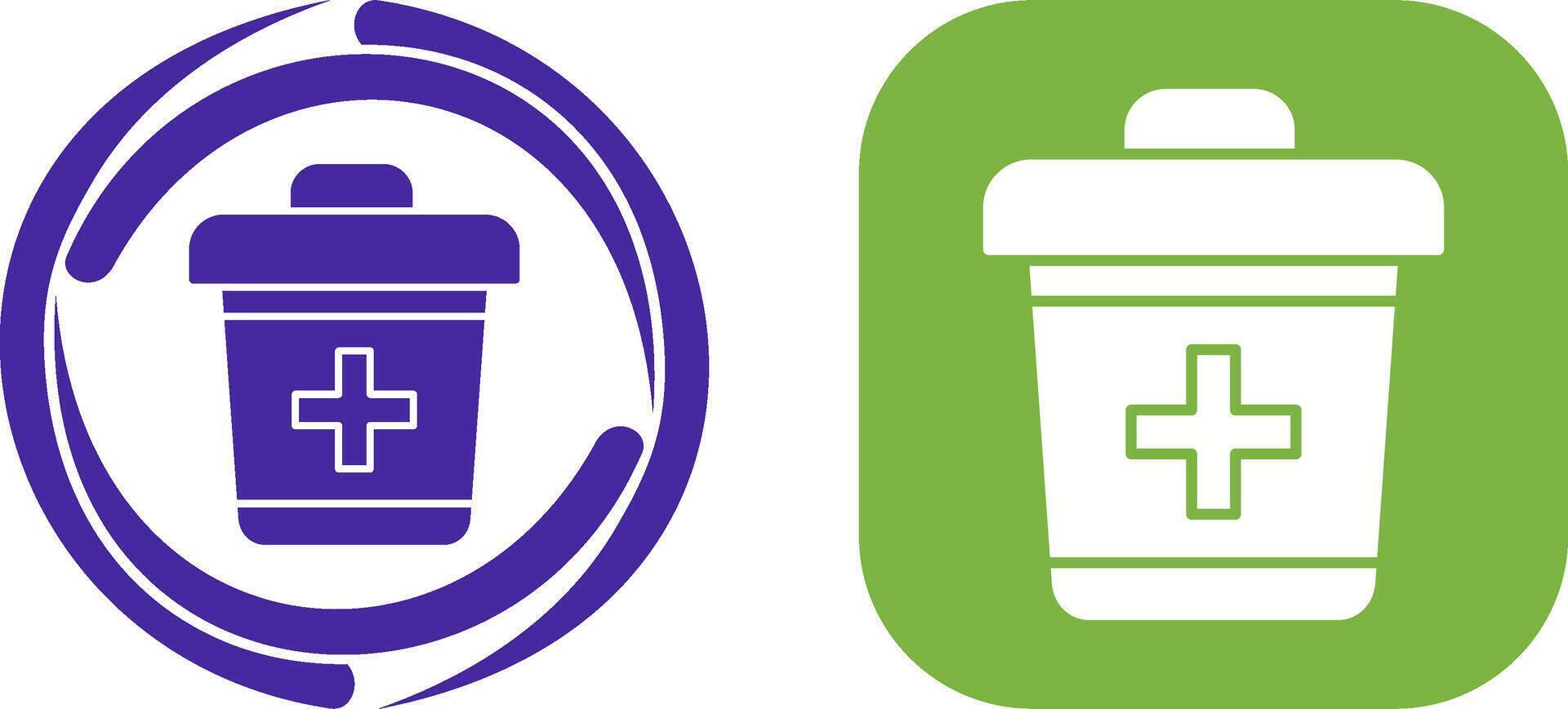Dustbin Icon Design vector