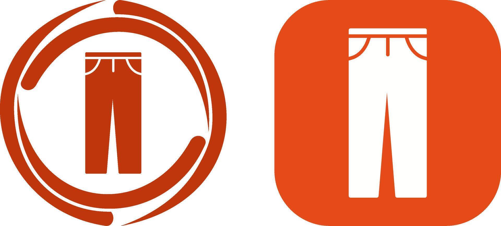 Pants Icon Design vector