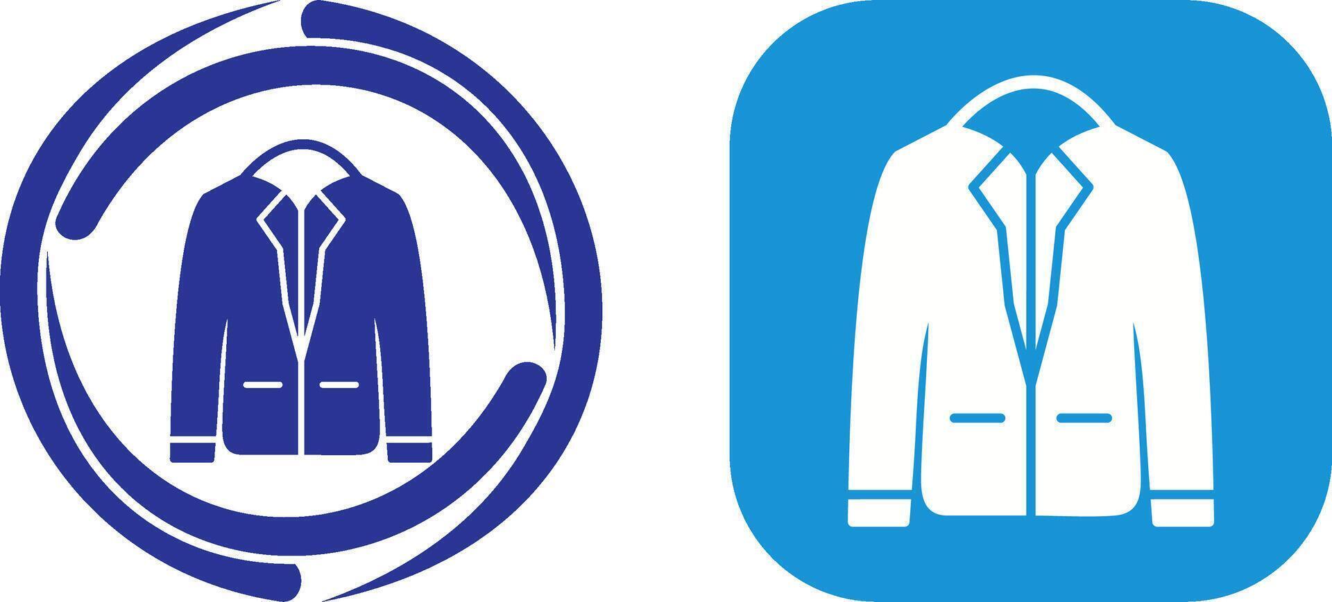 Stylish Jacket Icon Design vector