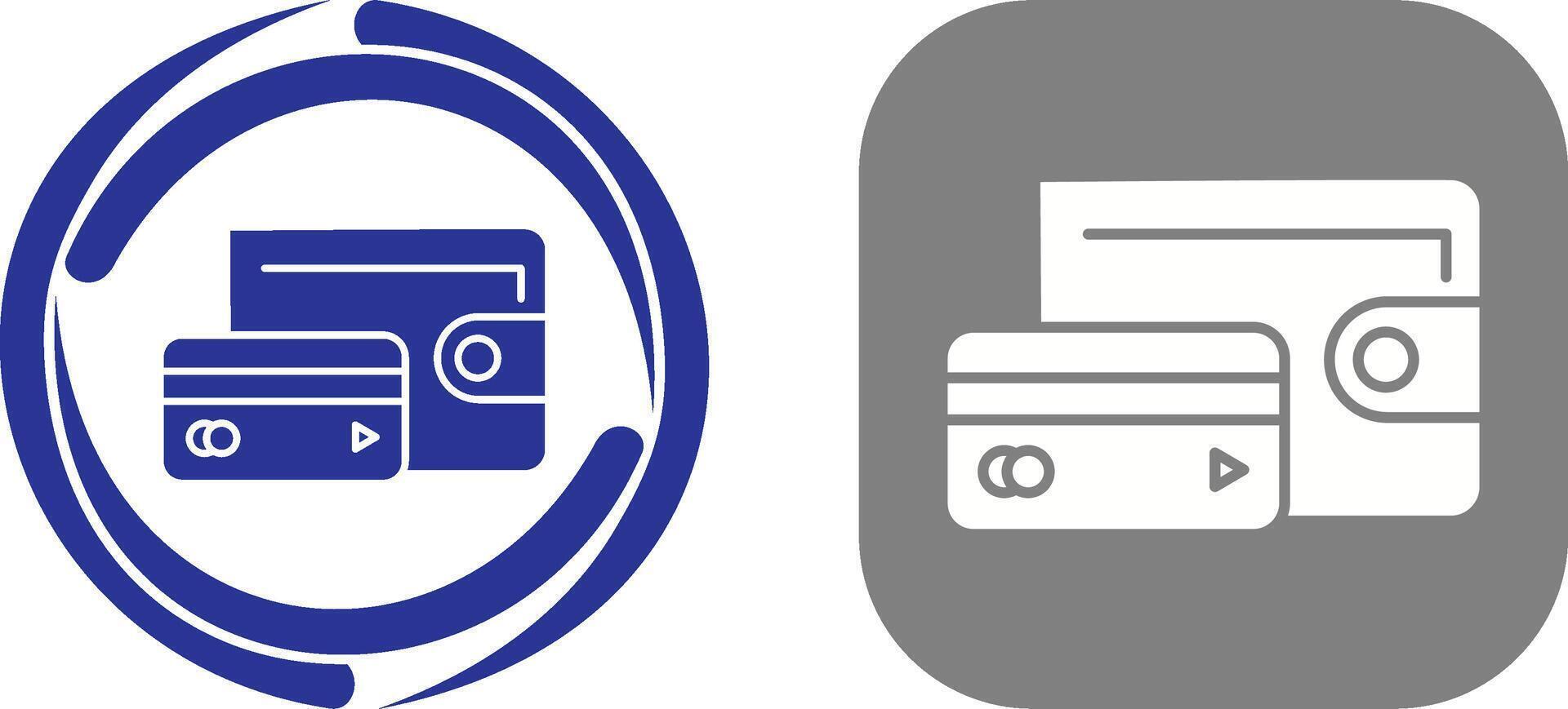 Wallet Icon Design vector