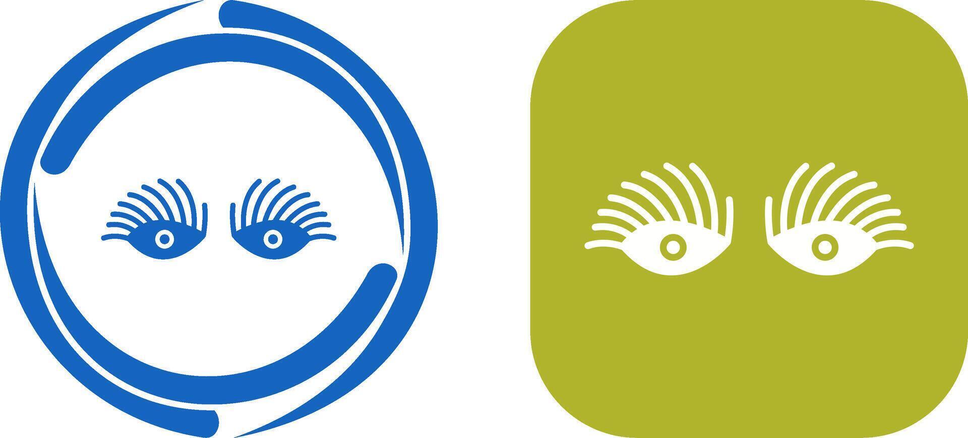 Longlashes Icon Design vector