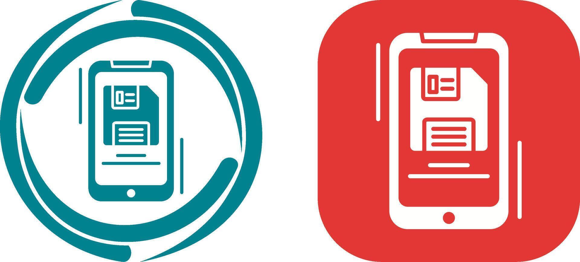 Backup File Icon Design vector