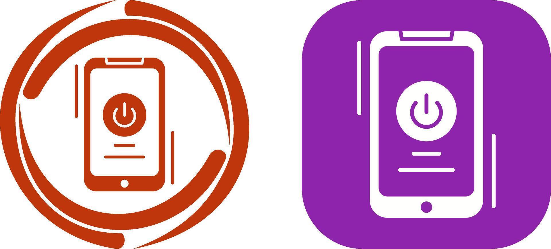 Power Button Icon Design vector
