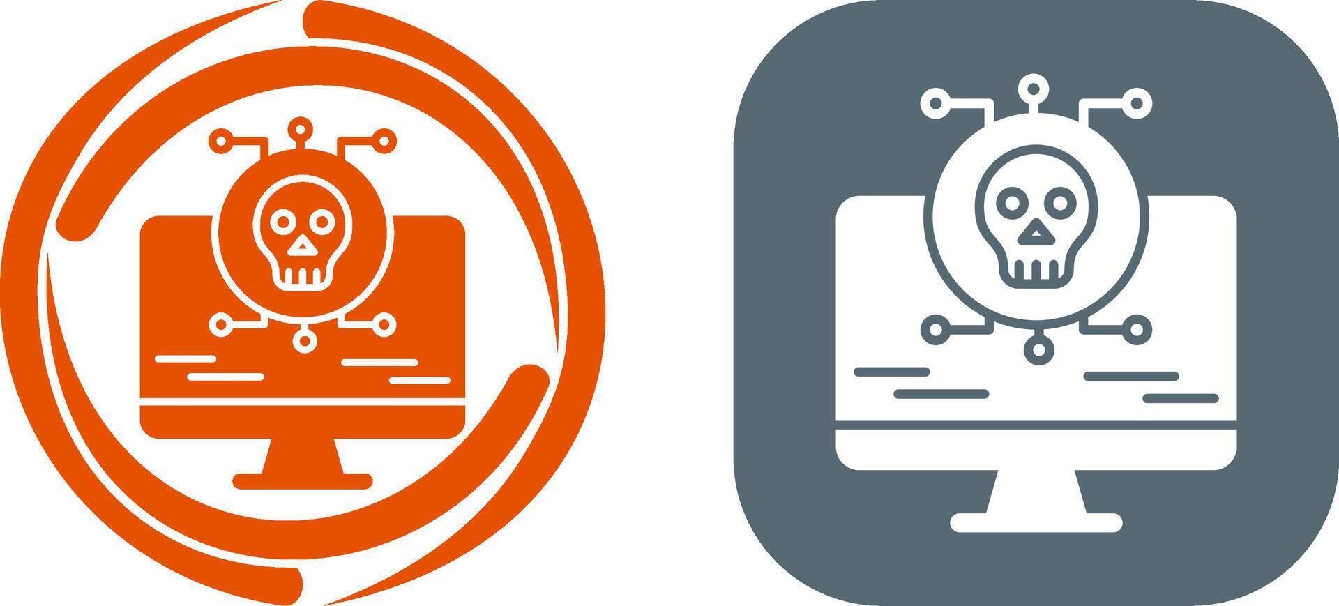 Virus Attack Icon Design vector