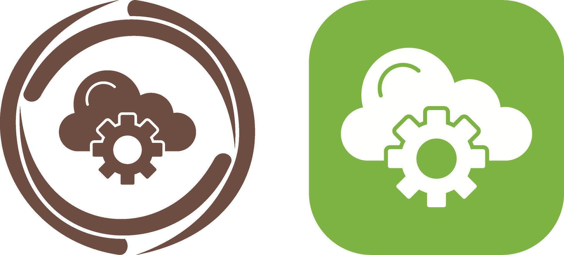 Cloud Computing Icon Design vector