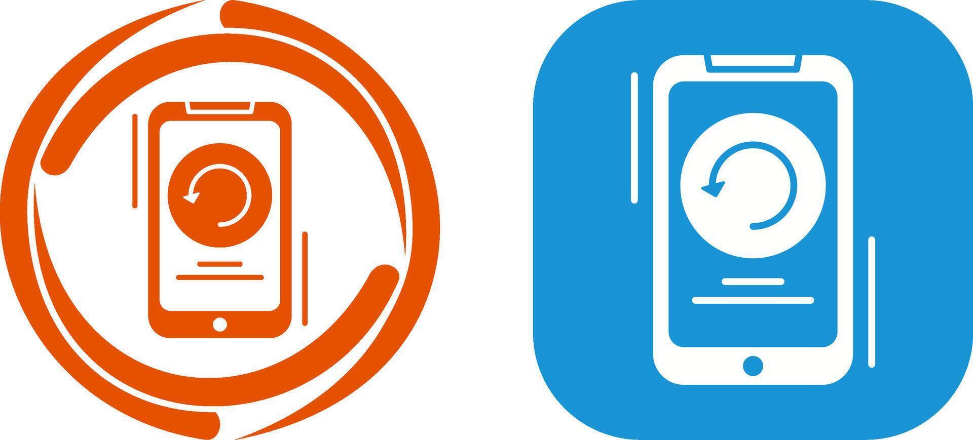 Restart Icon Design vector