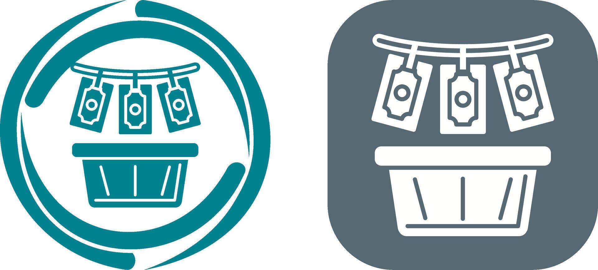 Money Loundering Icon Design vector