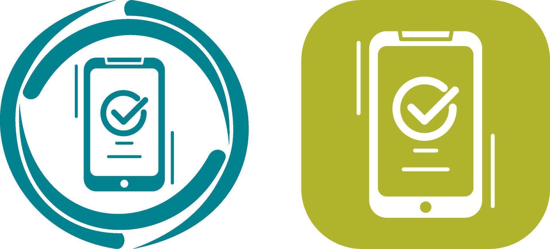 Accepted Icon Design vector