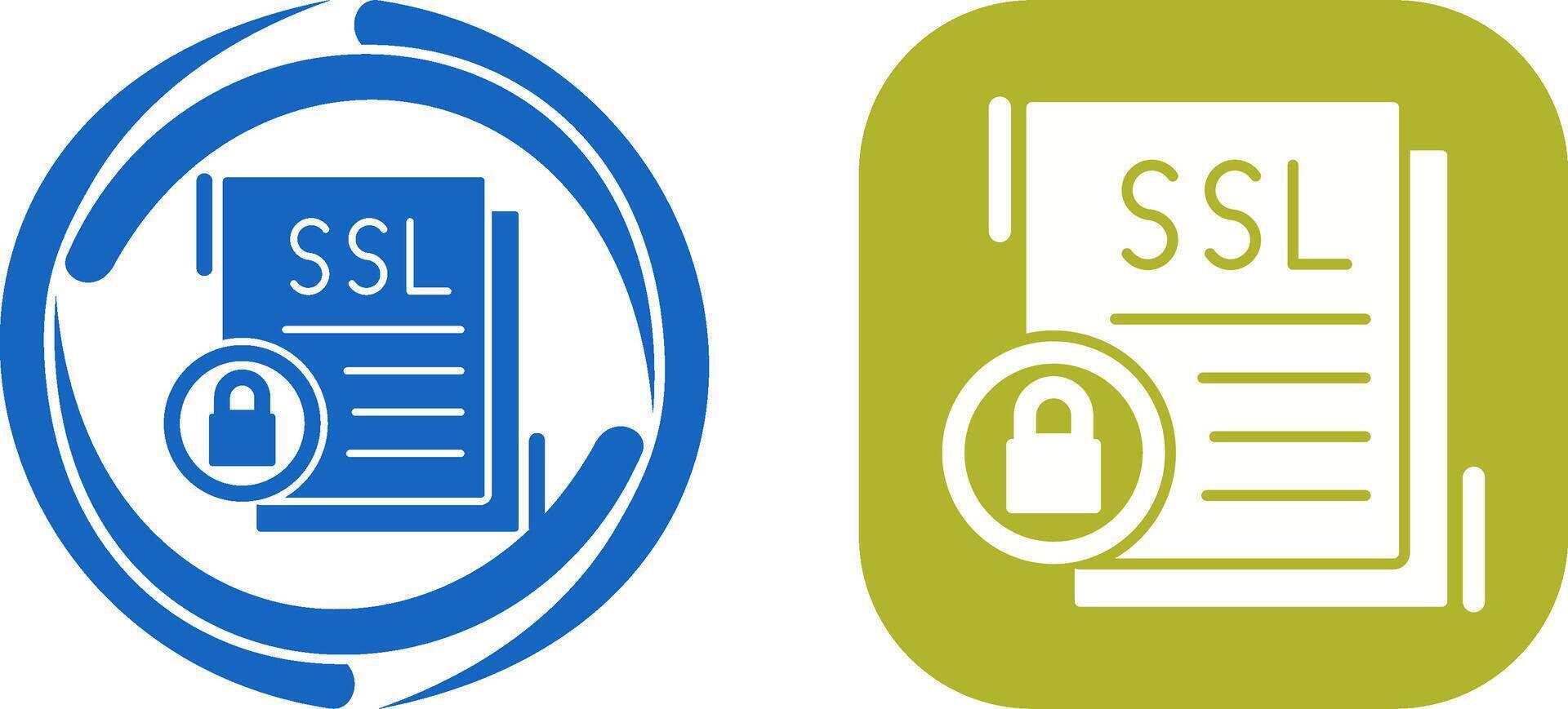 SSL Icon Design vector