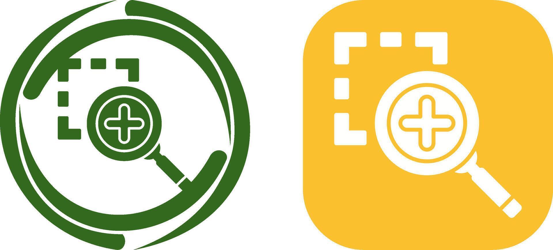 Zoom In Icon Design vector