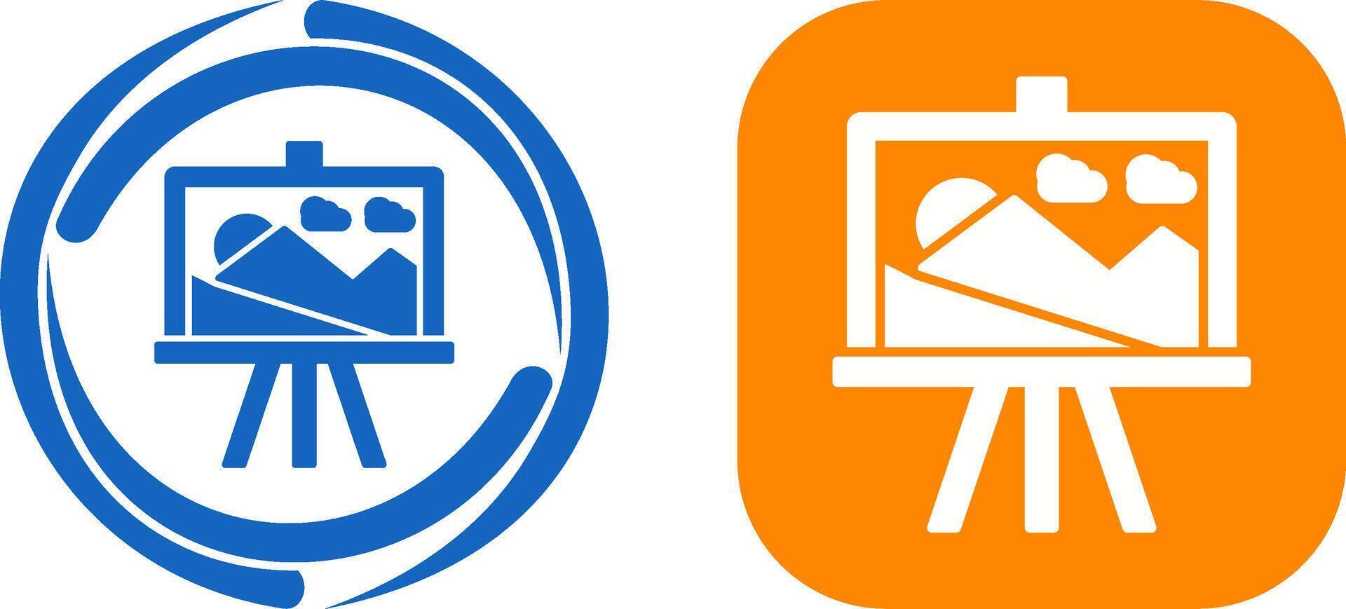 Canvas Icon Design vector