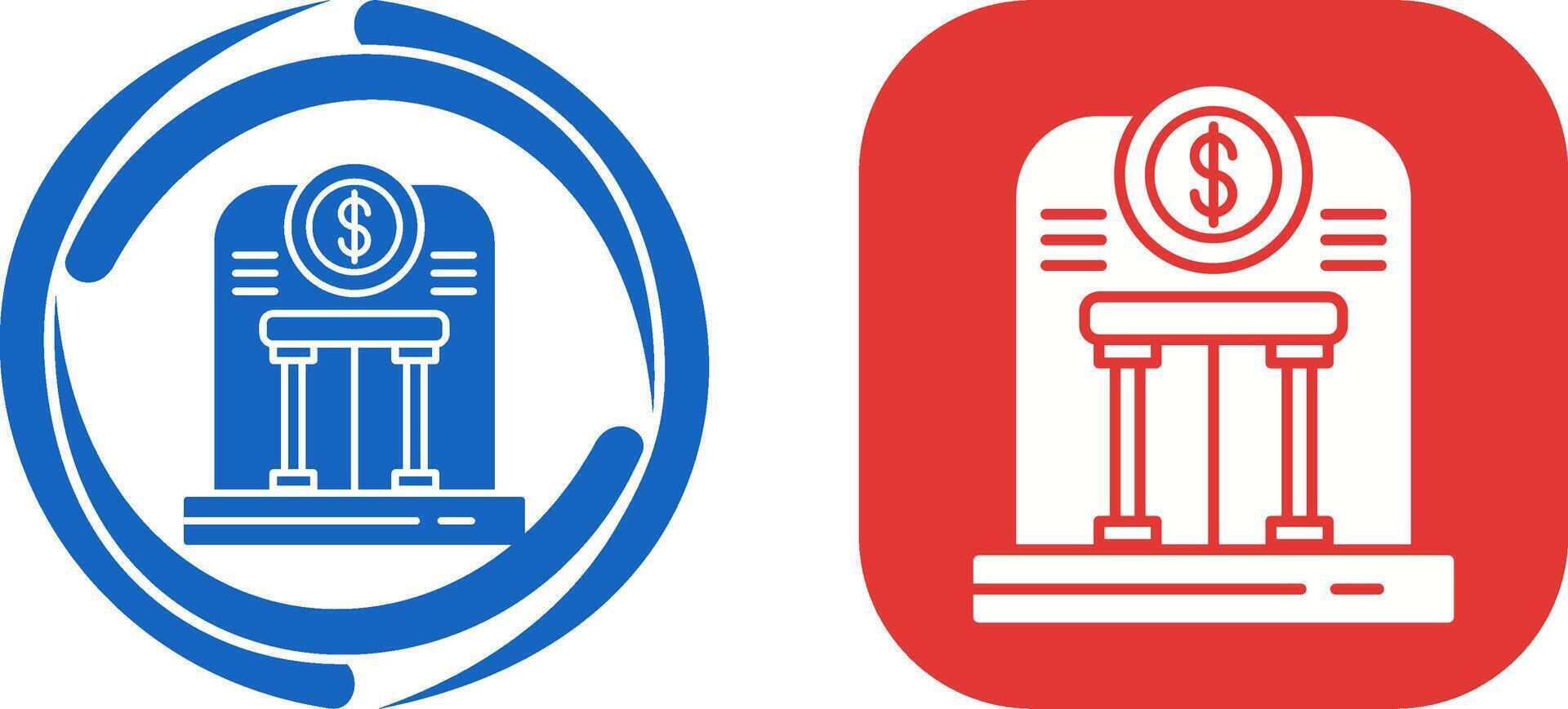 Bank Icon Design vector