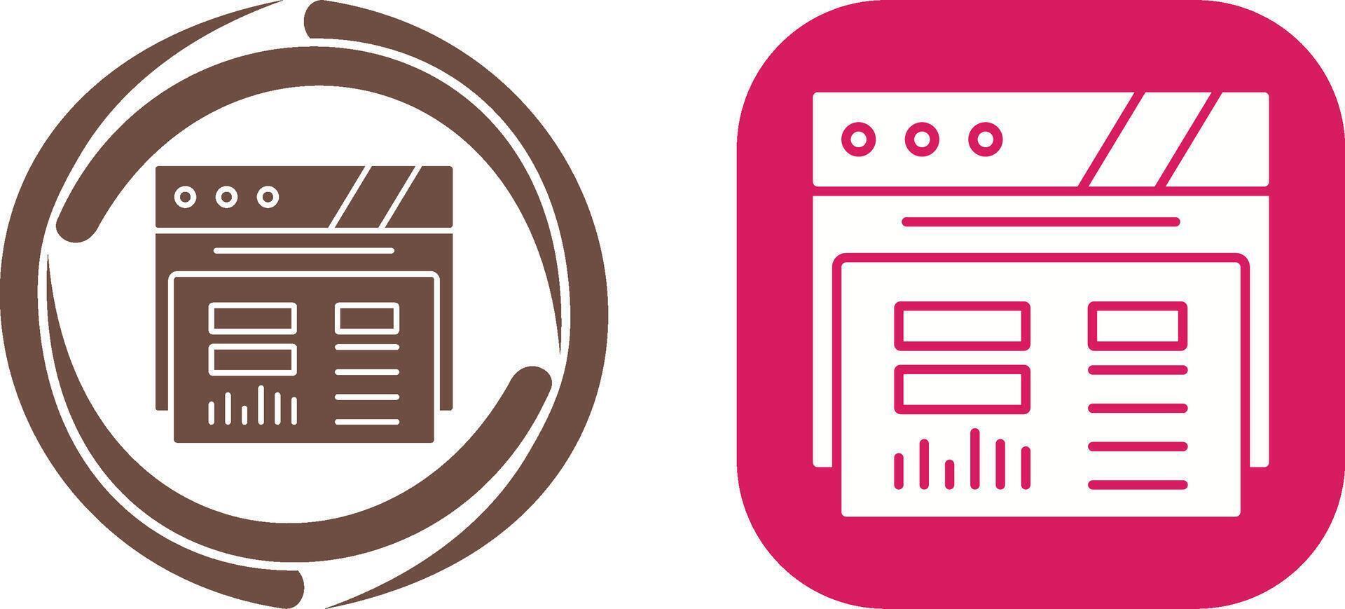 Dashboard Icon Design vector