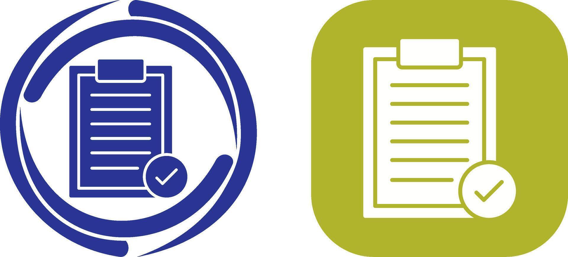 Selected Icon Design vector