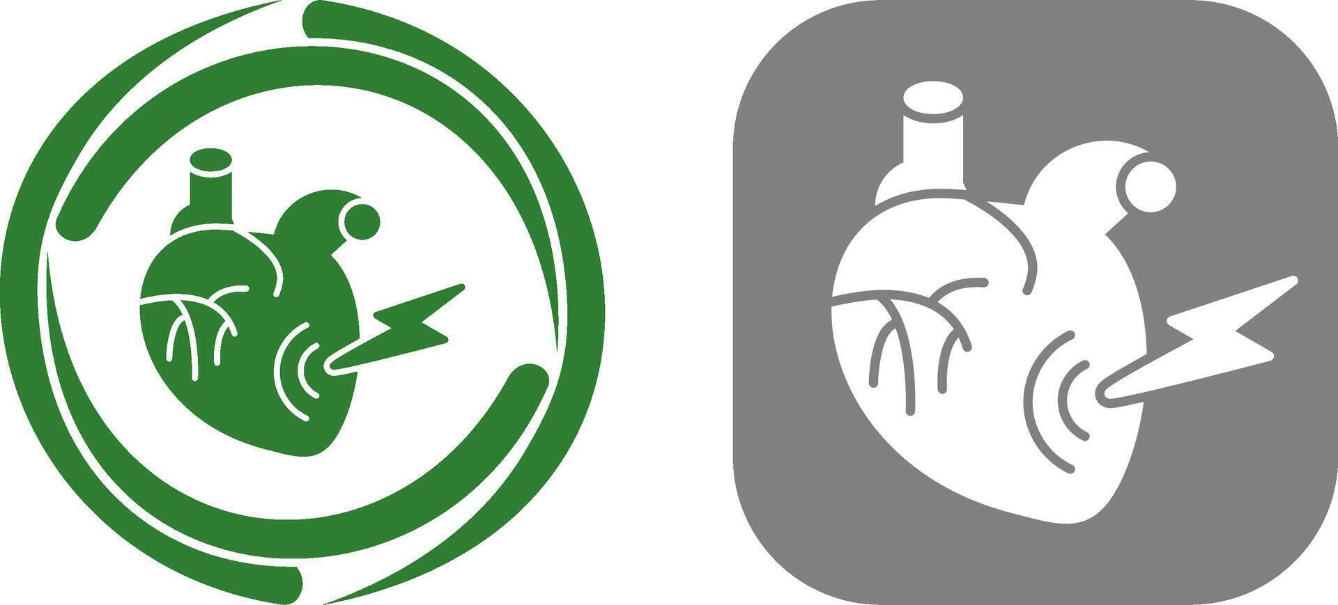 Heart Attack Icon Design vector
