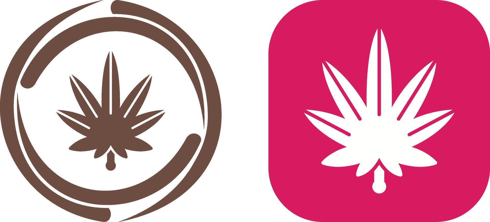 Weed Icon Design vector