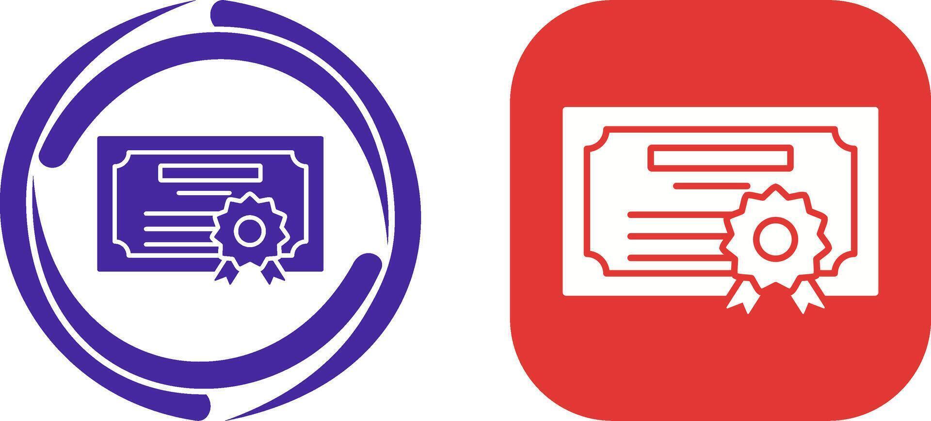 Diploma Icon Design vector