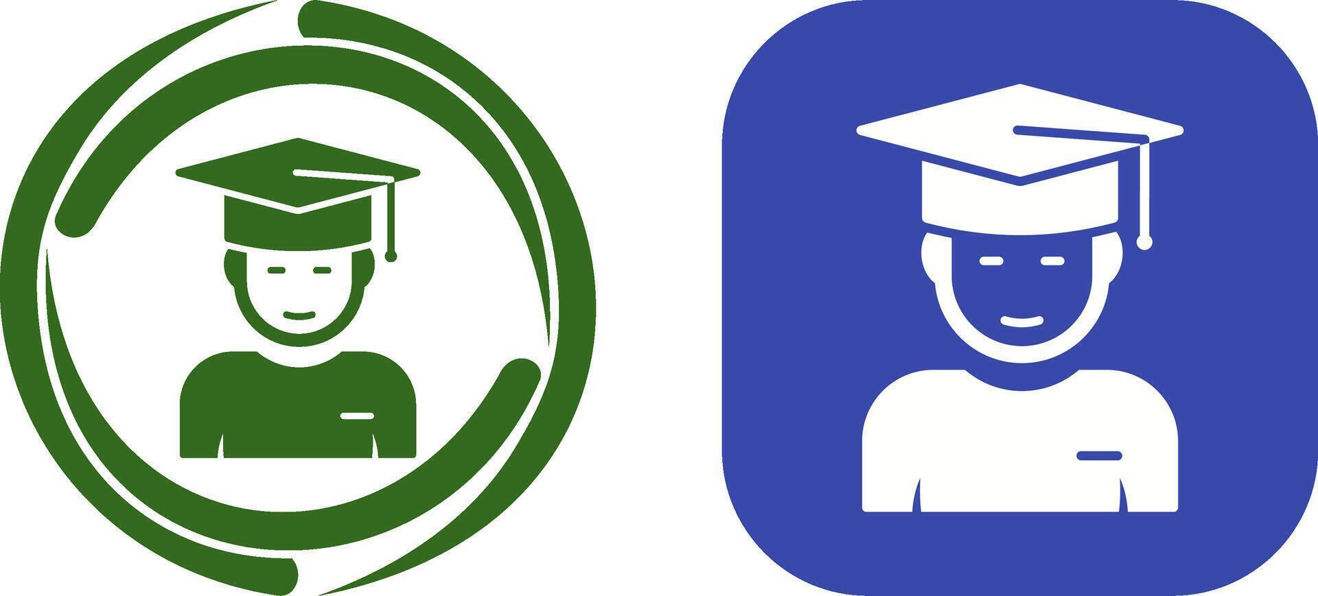 Graduate Student Icon Design vector