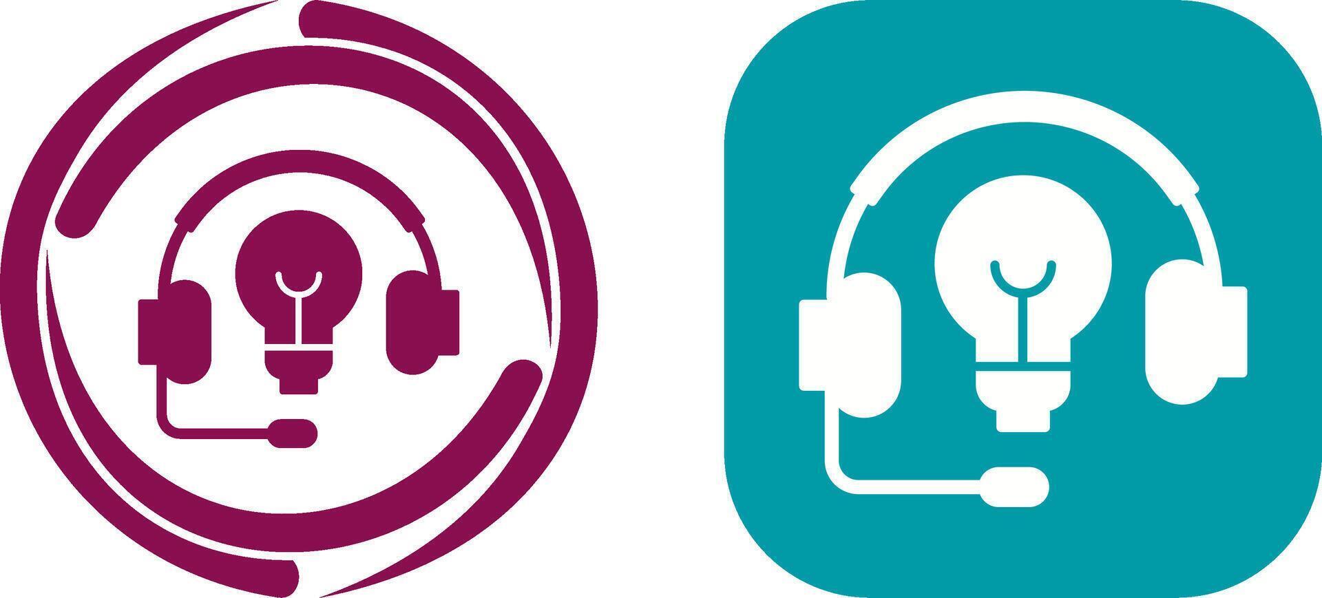 Headphones Icon Design vector