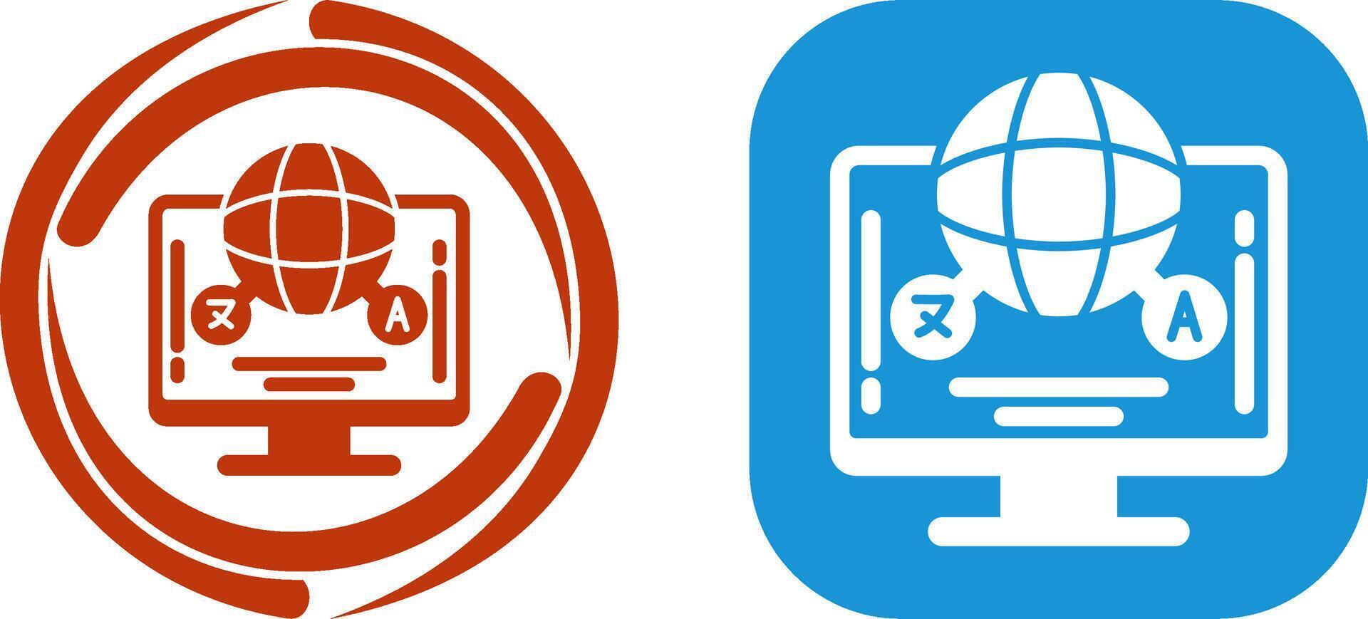 Language Icon Design vector