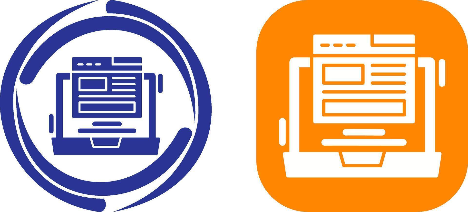 Layout Icon Design vector