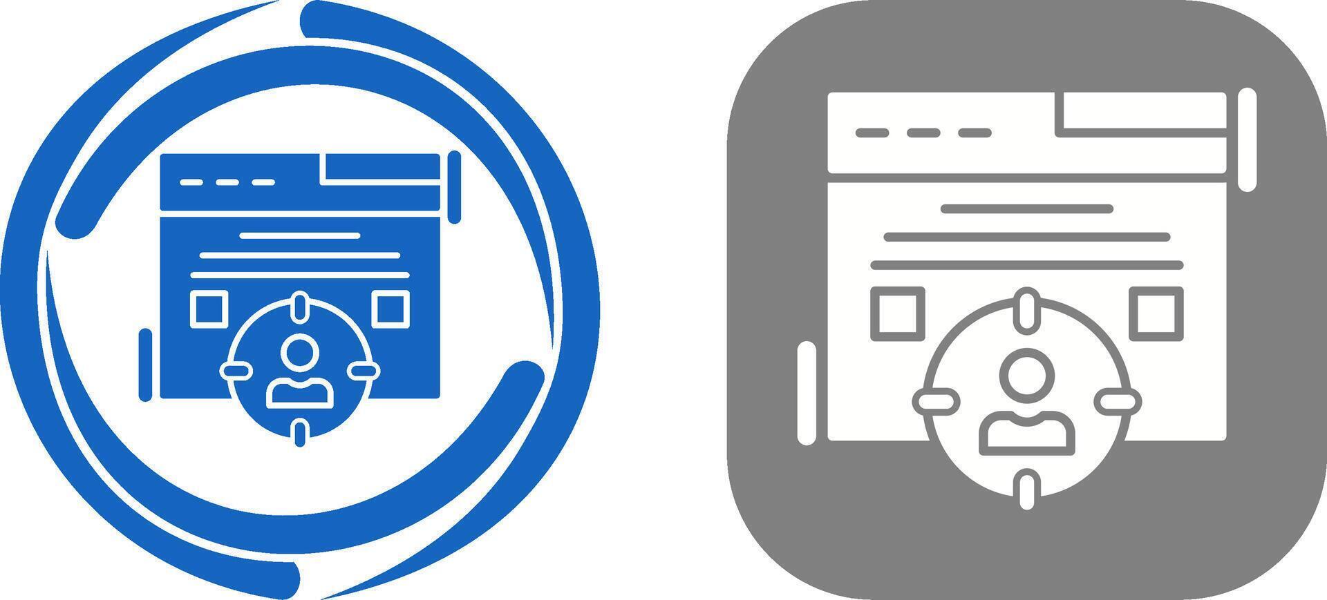 Target Audience Icon Design vector