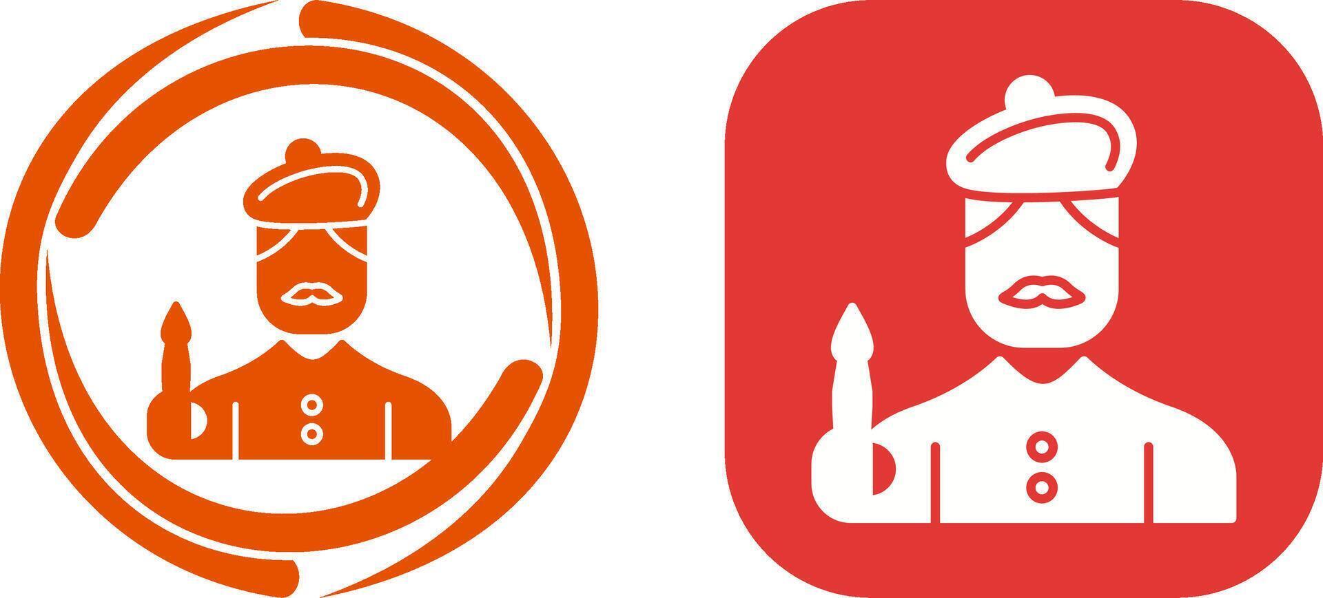 Artist Icon Design vector