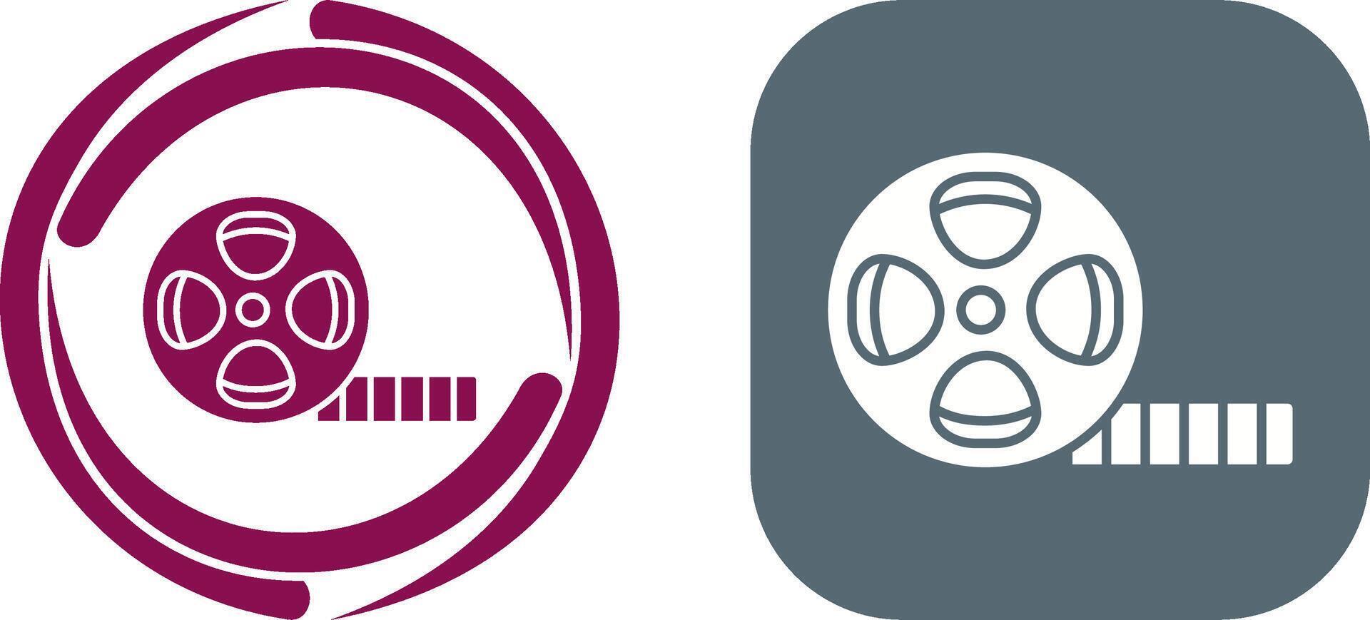 Film Reel Icon Design vector