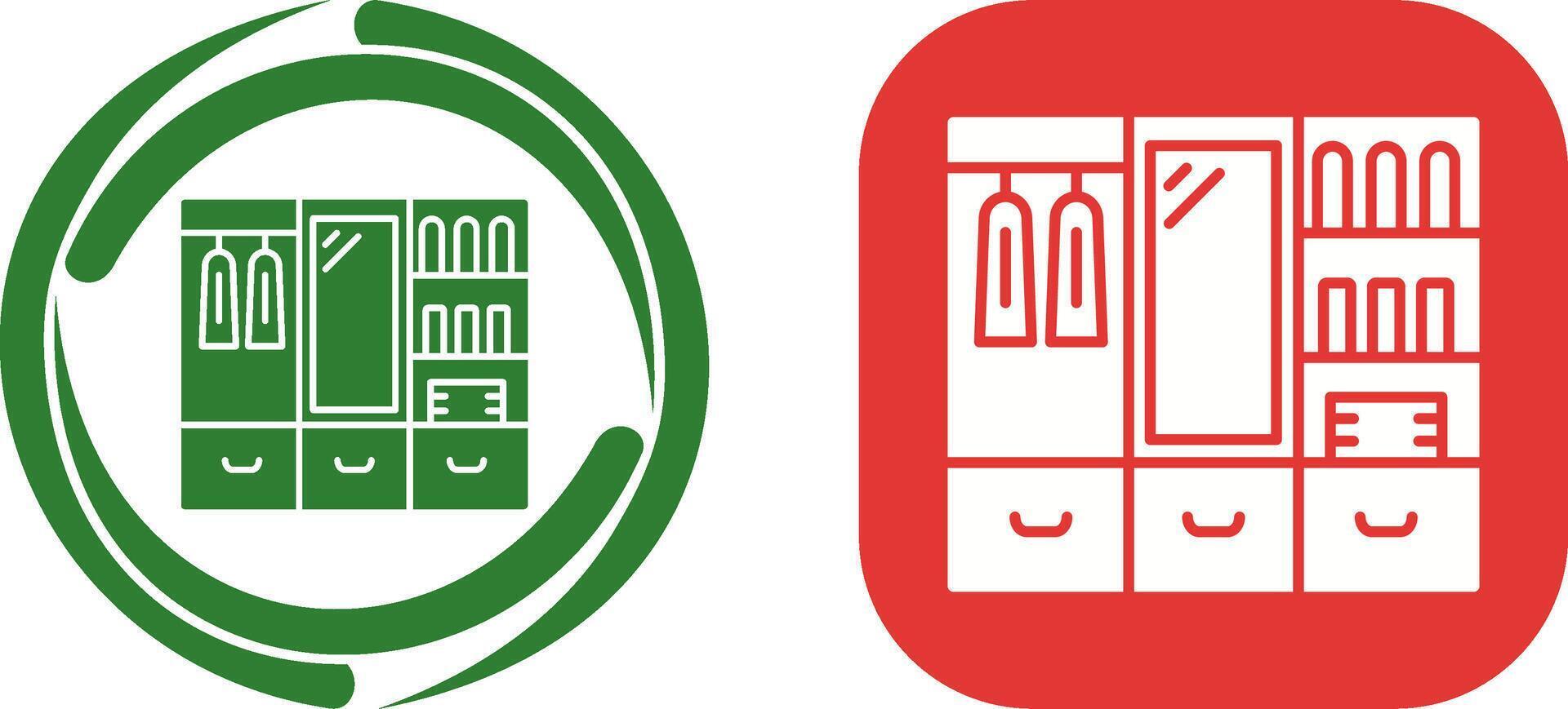 Wardrobe Icon Design vector
