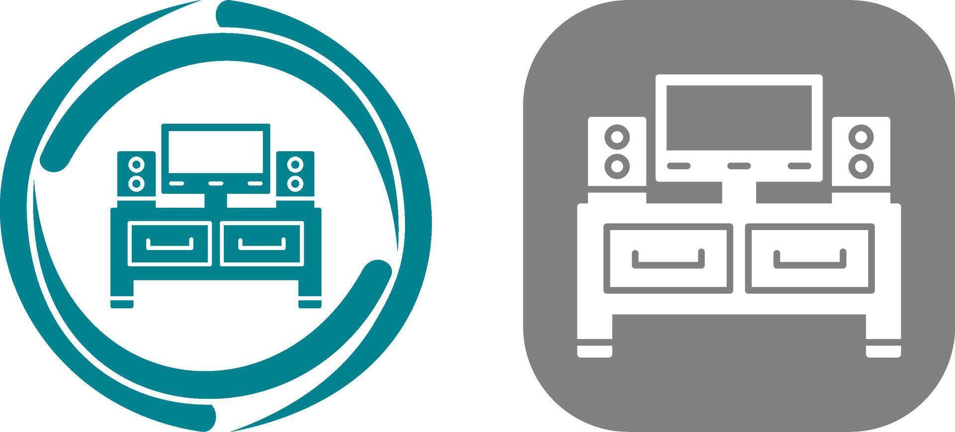 Television Icon Design vector
