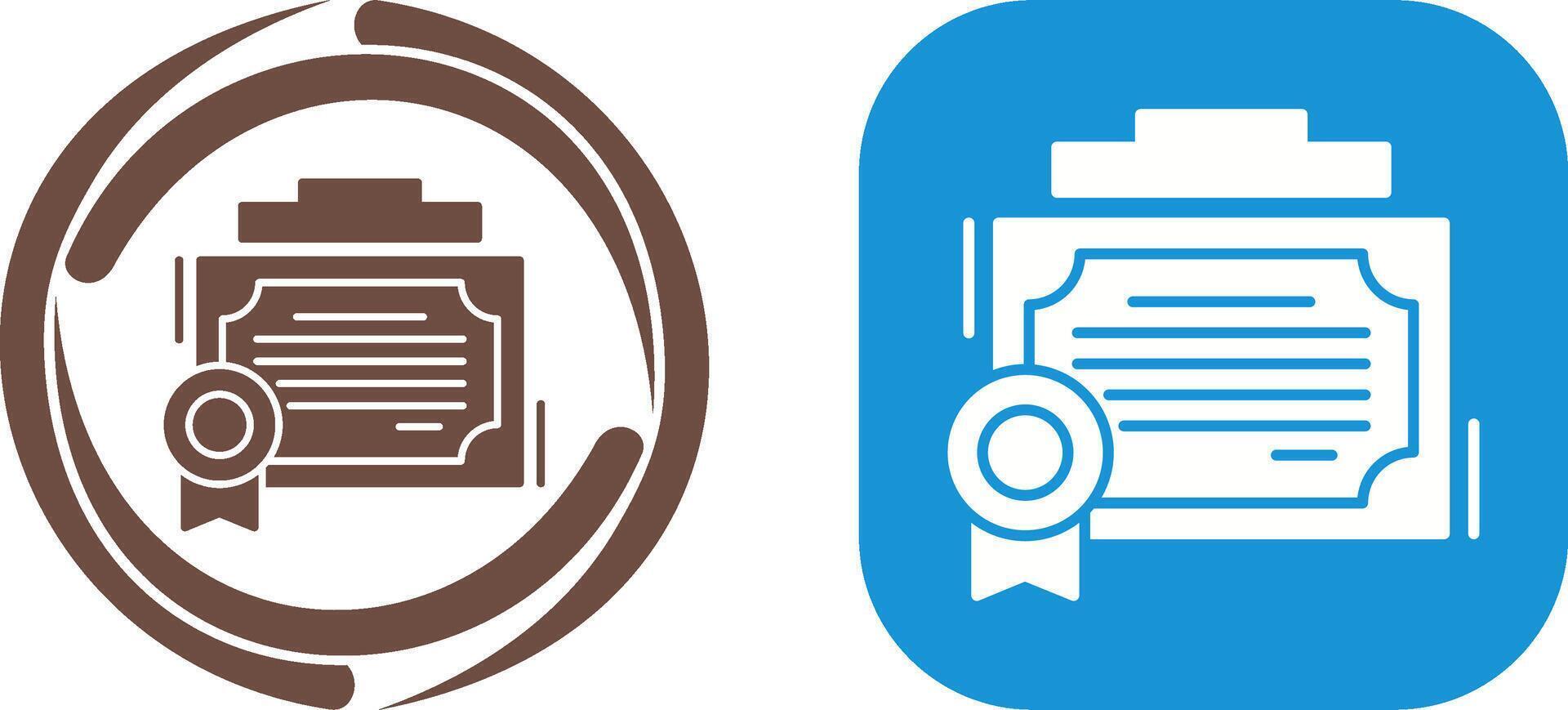 Certificate Icon Design vector